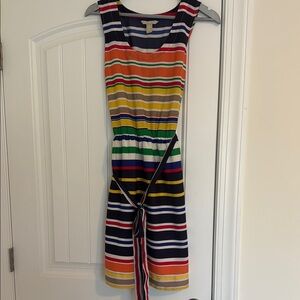 Colorful Striped Sleeveless Dress